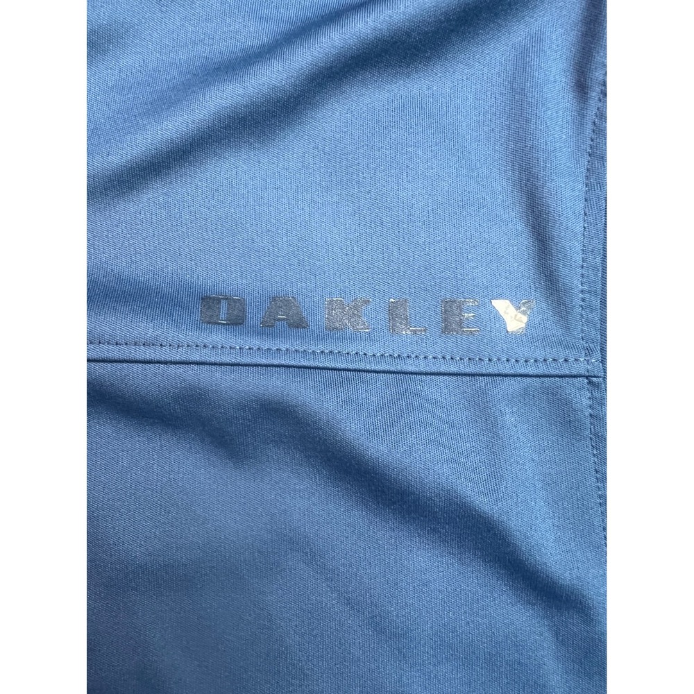 Oakley Mens Blue Striped Colorblock Functional System Golf Polo Shirt XL 434039 - Picture 9 of 10